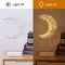 Ramadan Decorations Moon Table Lamp, Moon Shape Rattan Ramadan Desk Lamp Battery Powered Light, Winding Thread LED Crescent Light for Home Bedroom Bedside Desktop Eid Mubarak Decorations